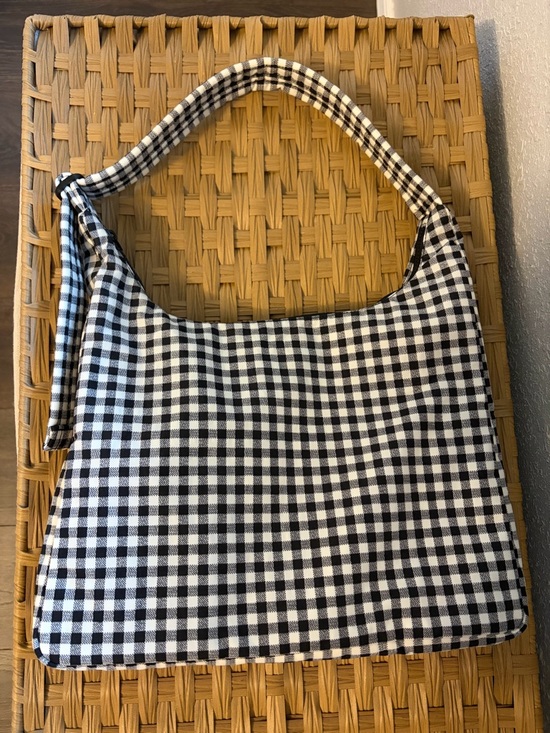 BAGGU Handbags - Baggu Nylon Shoulder Bag Black/White Gingham